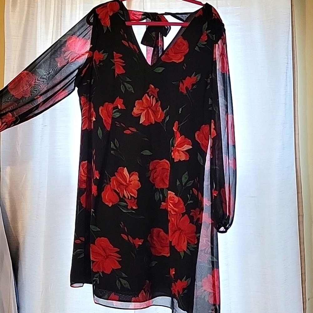 Nine West floral dress, L